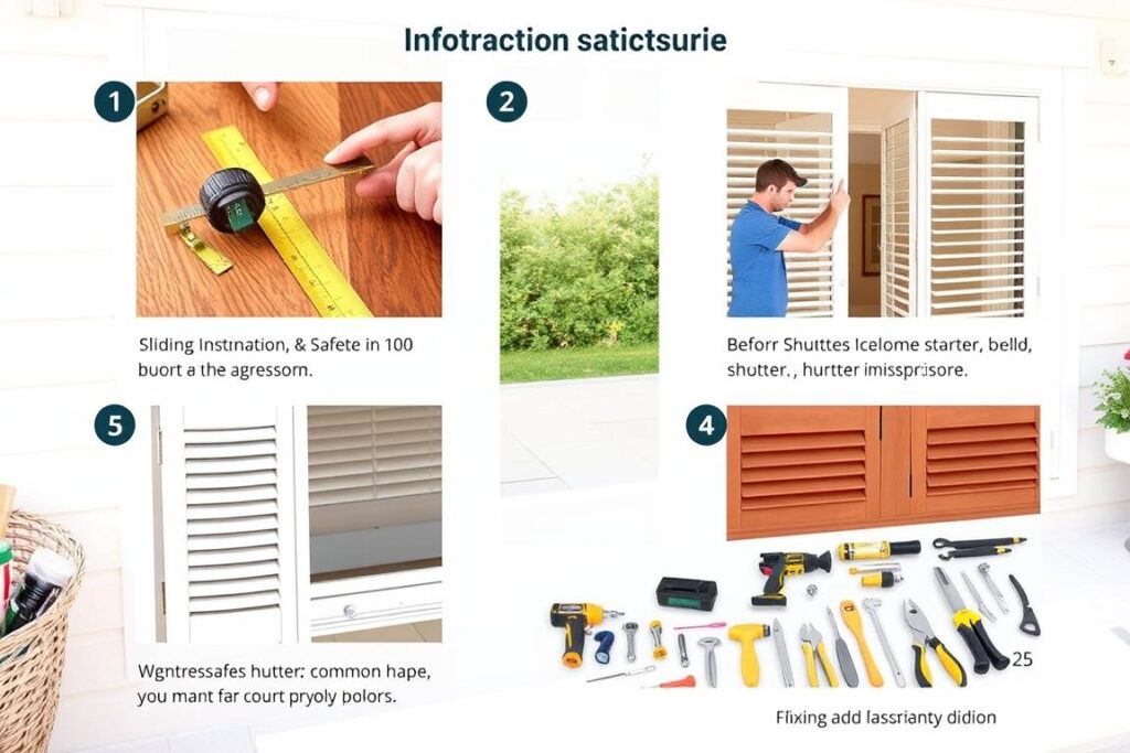 sliding shutters installation