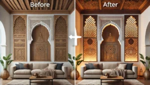 Styling Tips for Moroccan Wood Wall Art