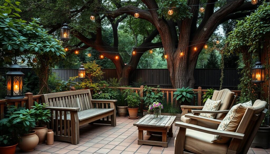 cozy outdoor patio design