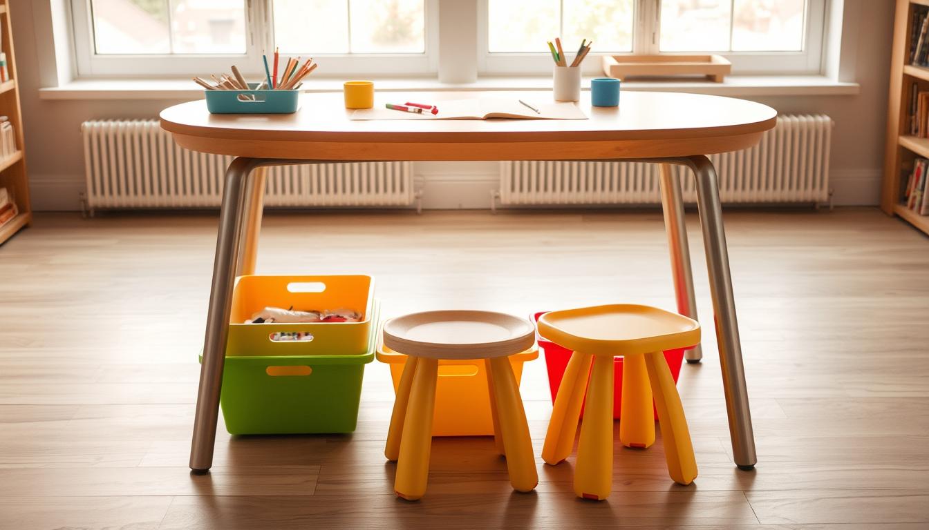 kids folding table