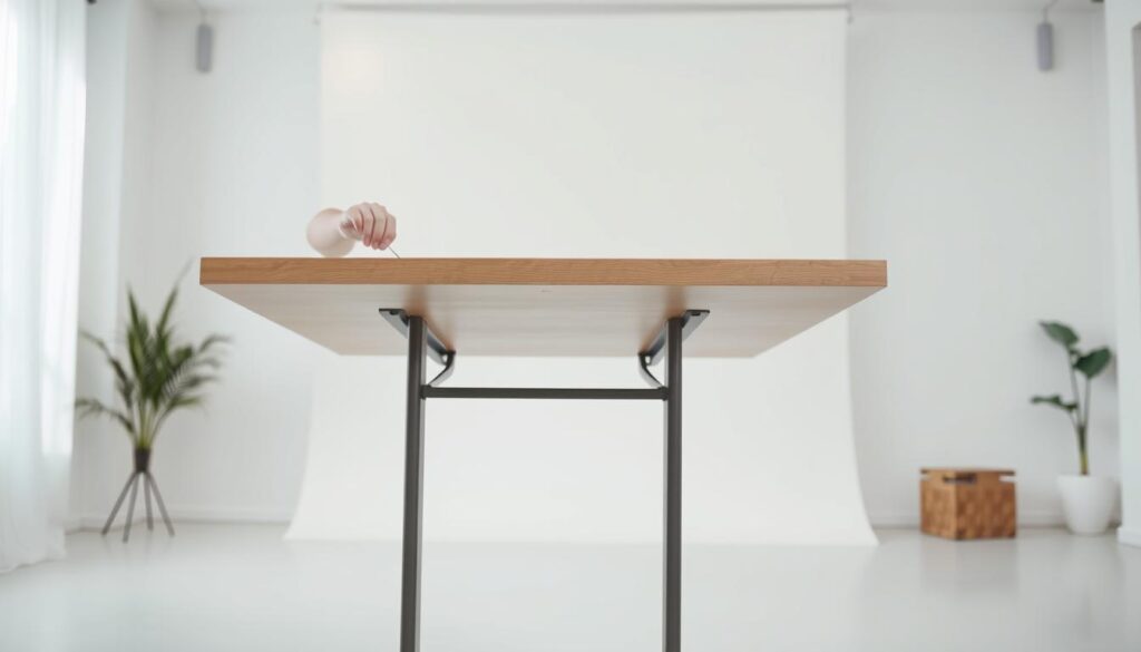 setting up folding table setting up folding table