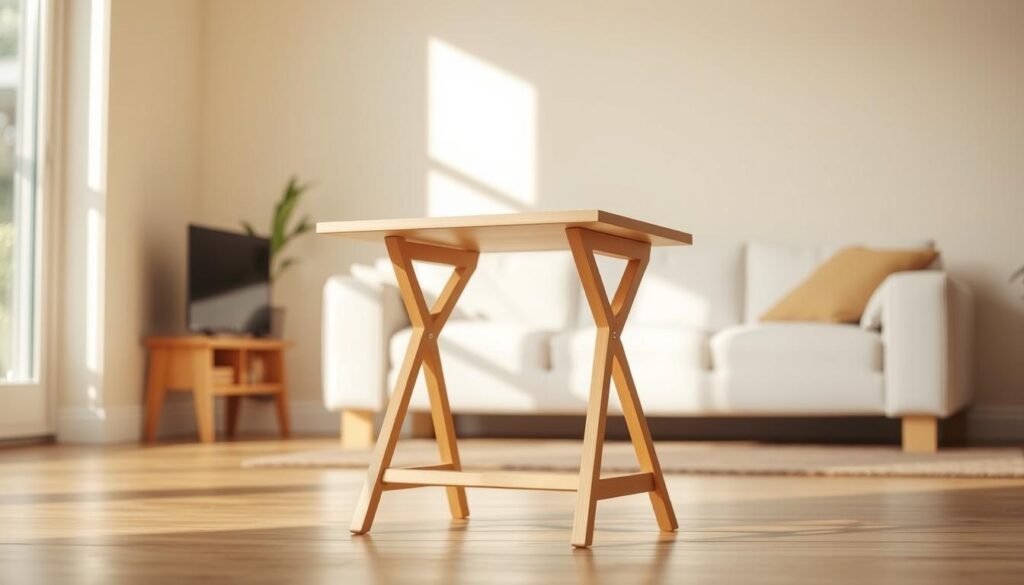 small square folding table