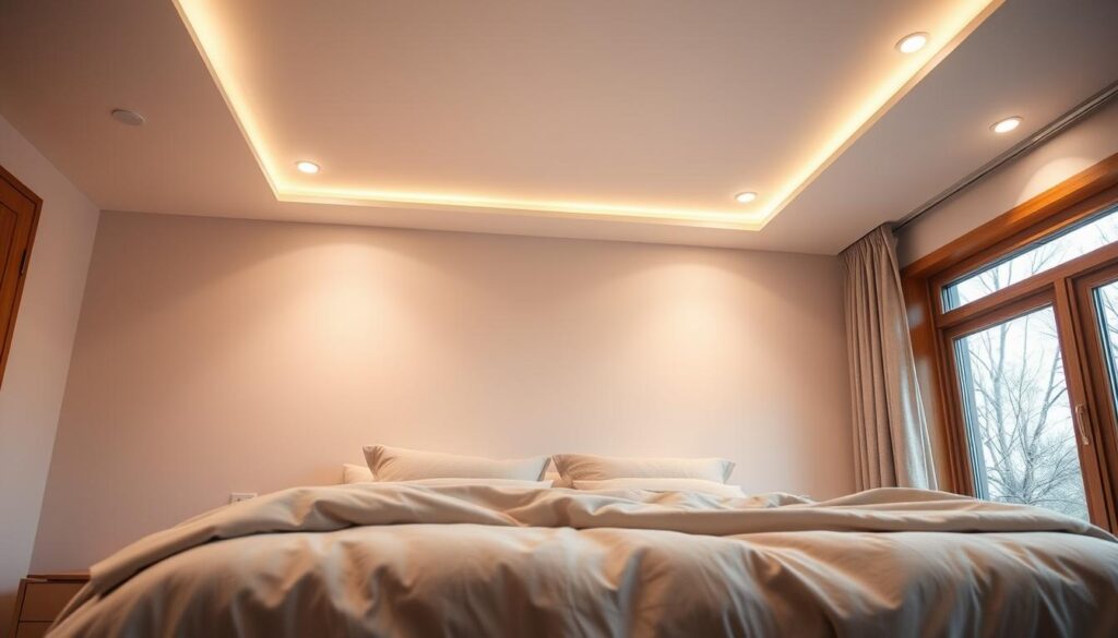 bedroom recessed lighting
