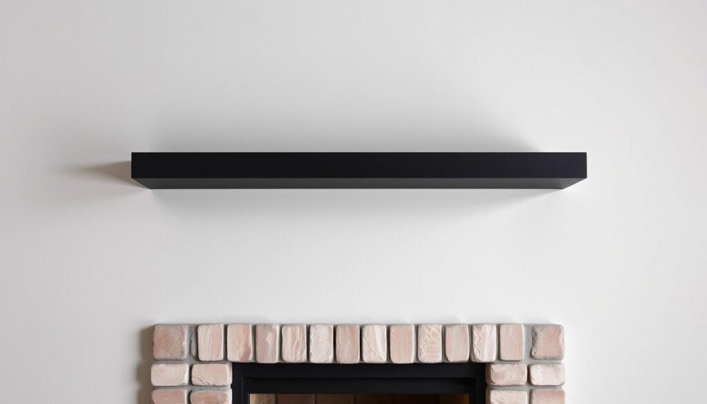 Amazon Basics Black Floating Mantel Shelf