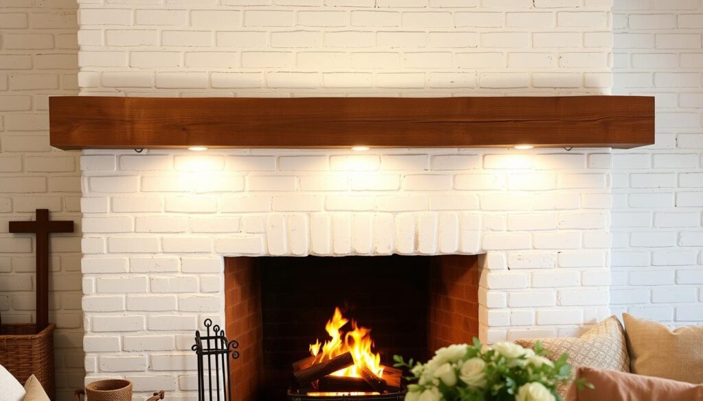 Crate & Barrel Weathered Farmhouse Mantel