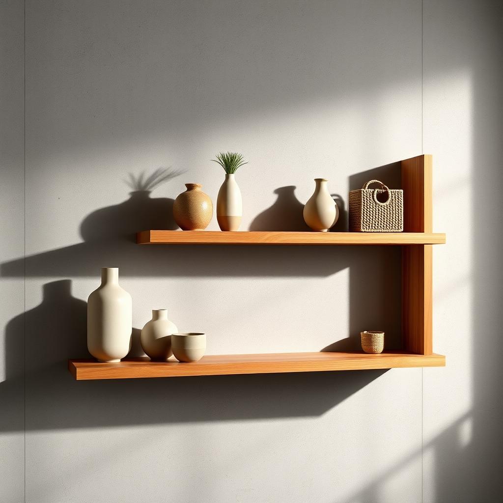 Pottery Barn Rustic Modern Floating Shelves