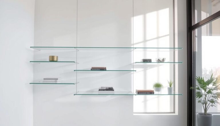 floating glass shelves