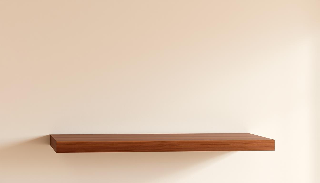 how to install walnut floating shelves