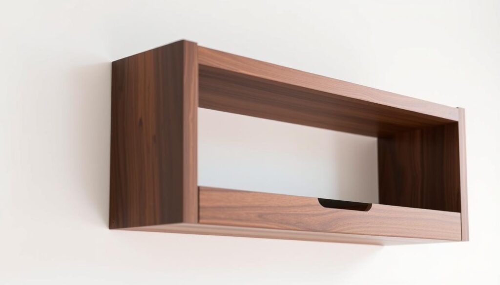 modern floating shelves