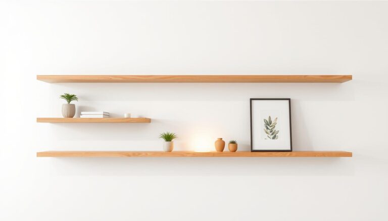 shelves floating wall