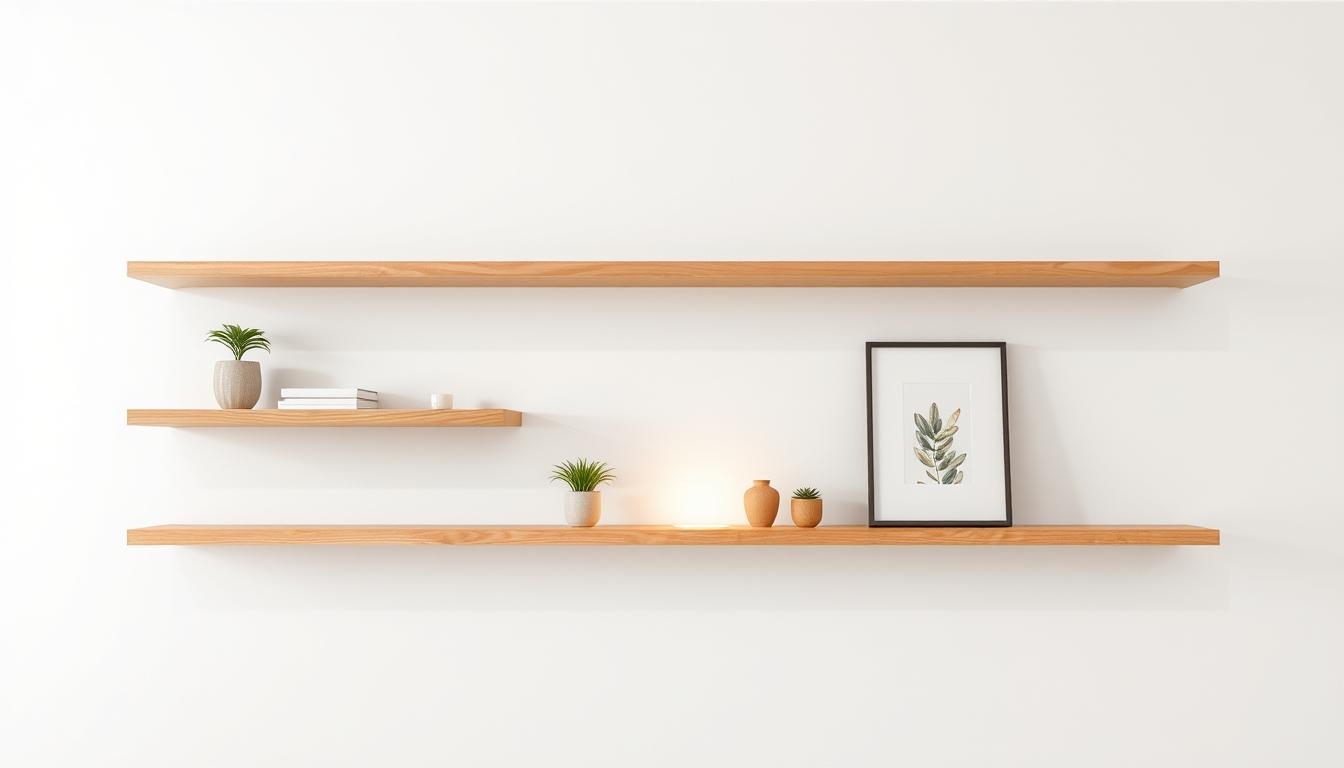 shelves floating wall