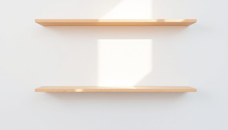 wooden floating shelves