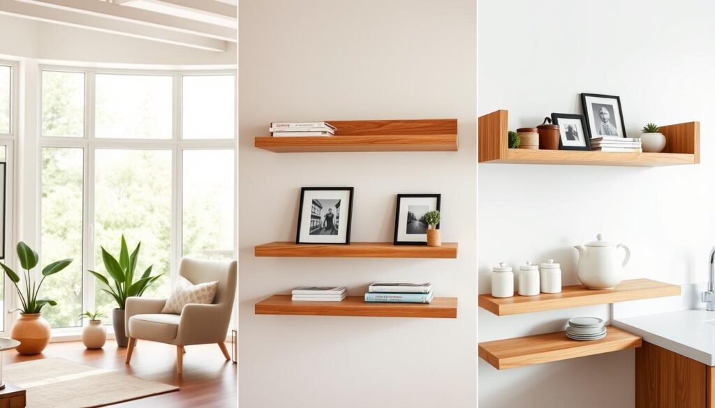 wooden floating shelves in different rooms wooden floating shelves in different rooms