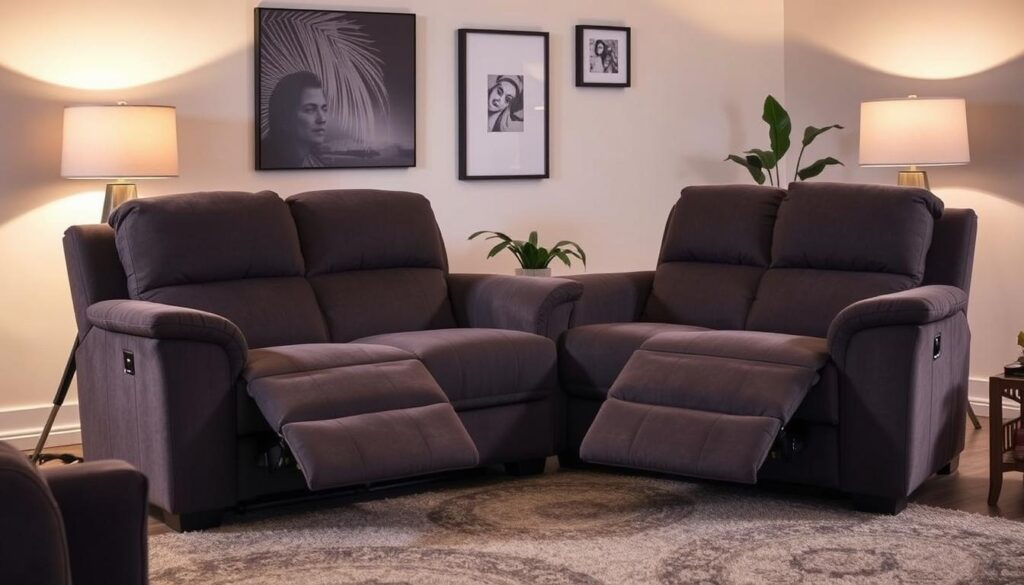 Homelegance Resonance Reclining Sofa and Loveseat Set