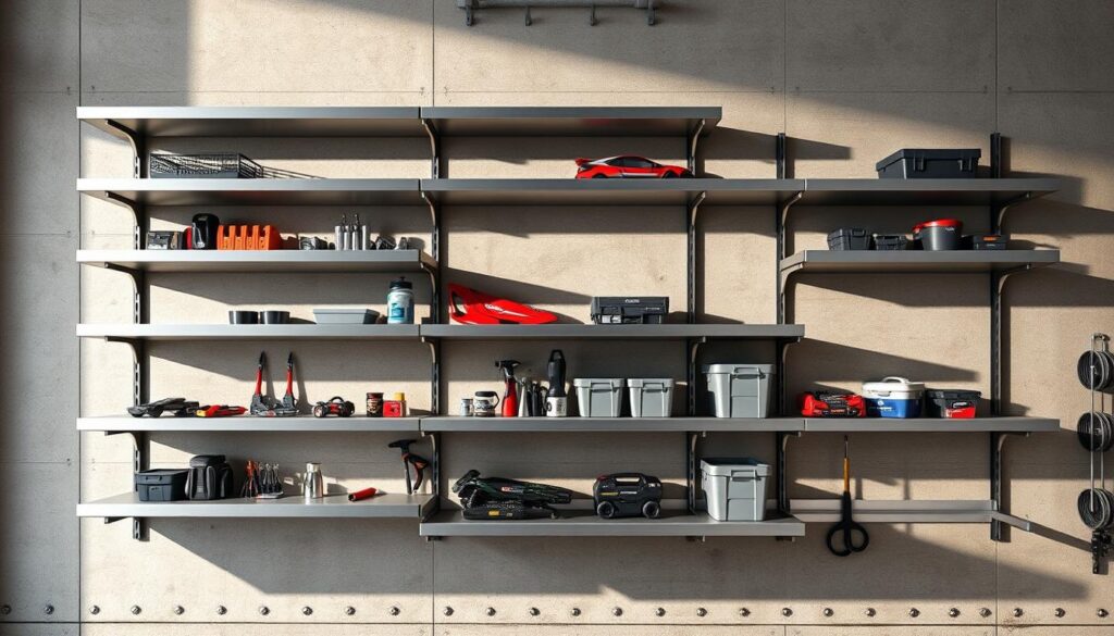 Koova wall-mounted garage storage shelves Koova wall-mounted garage storage shelves