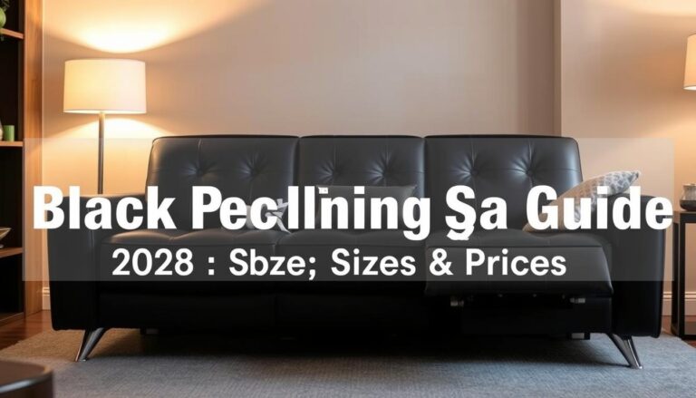 black reclining sofa