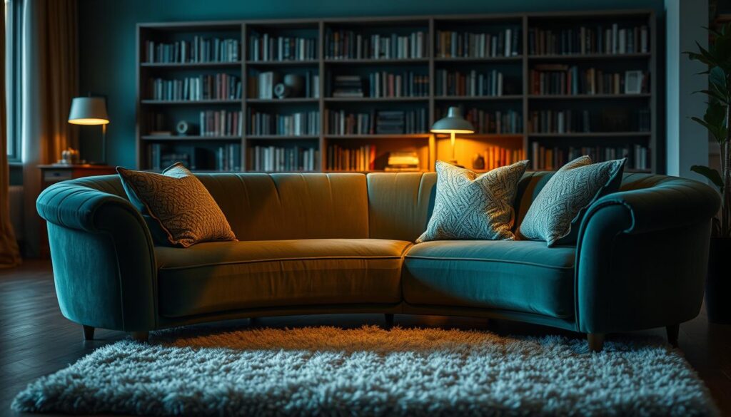 curved sofa