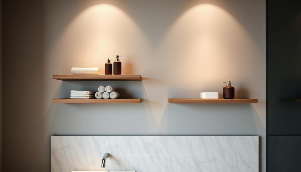 custom bathroom floating shelves custom bathroom floating shelves