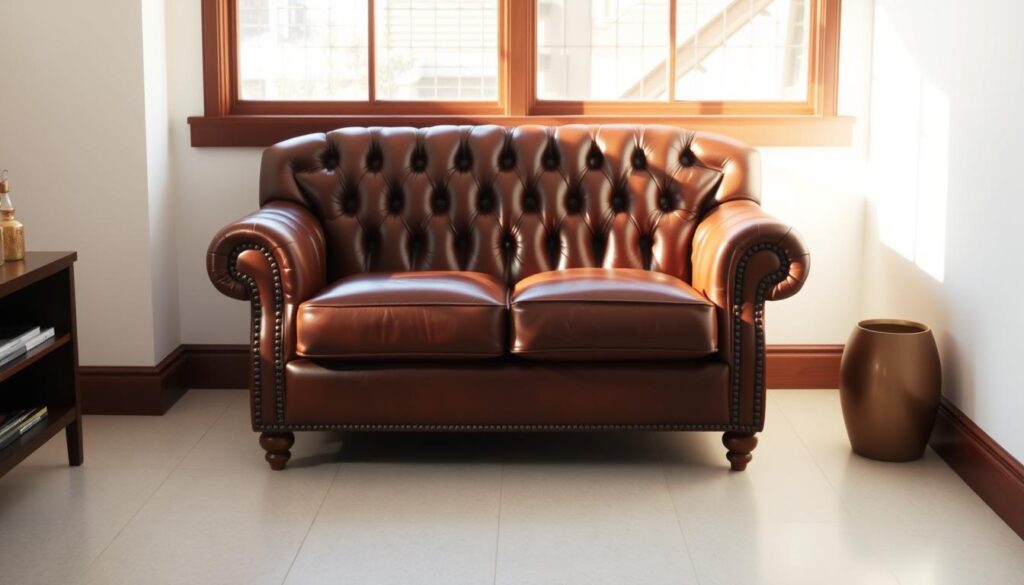 leather Chesterfield loveseat for small rooms leather Chesterfield loveseat for small rooms