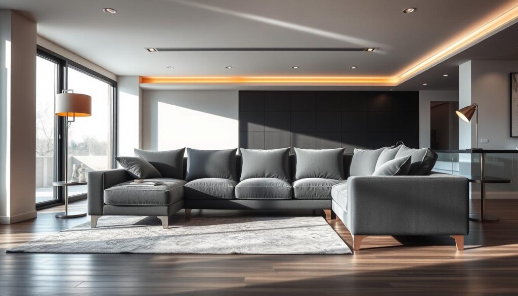 luxury grey sectional sofa