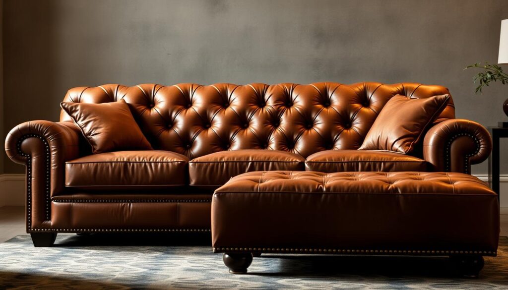 luxury sofa with ottoman