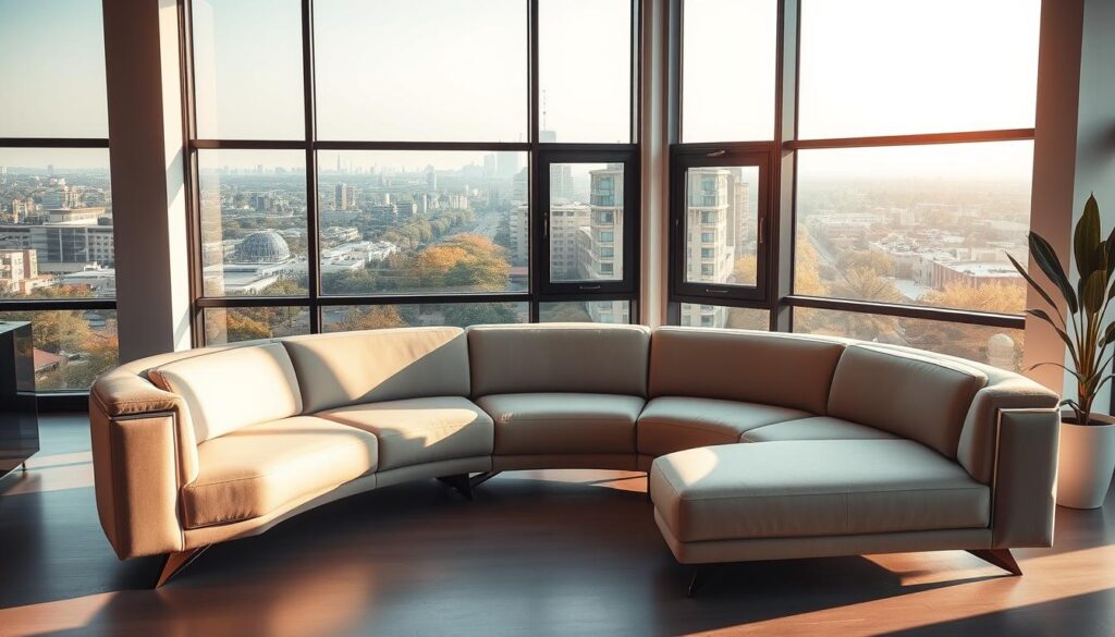 modern semi circle sofa