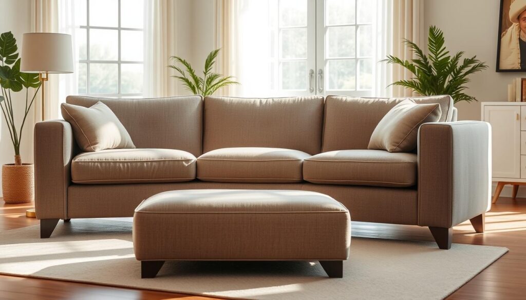 performance fabric sofa with ottoman performance fabric sofa with ottoman