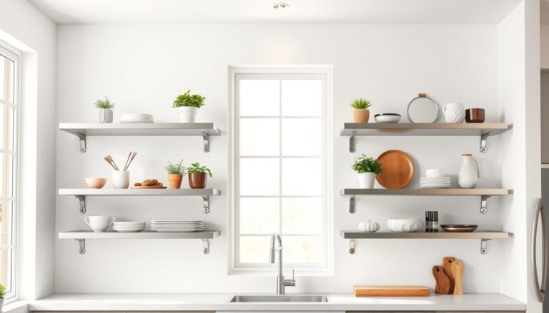 stainless steel floating shelves