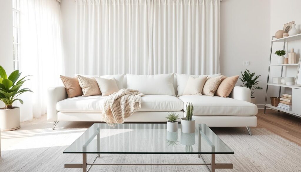 styling white sectional sofa
