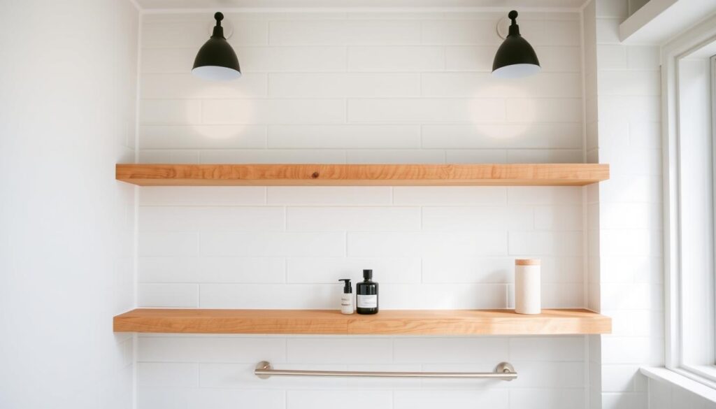 unfinished floating shelves in bathroom unfinished floating shelves in bathroom