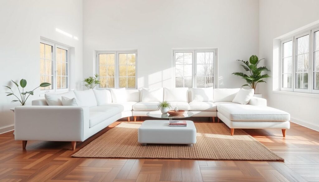 white sectional sofa