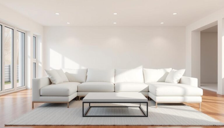 white sectional sofa