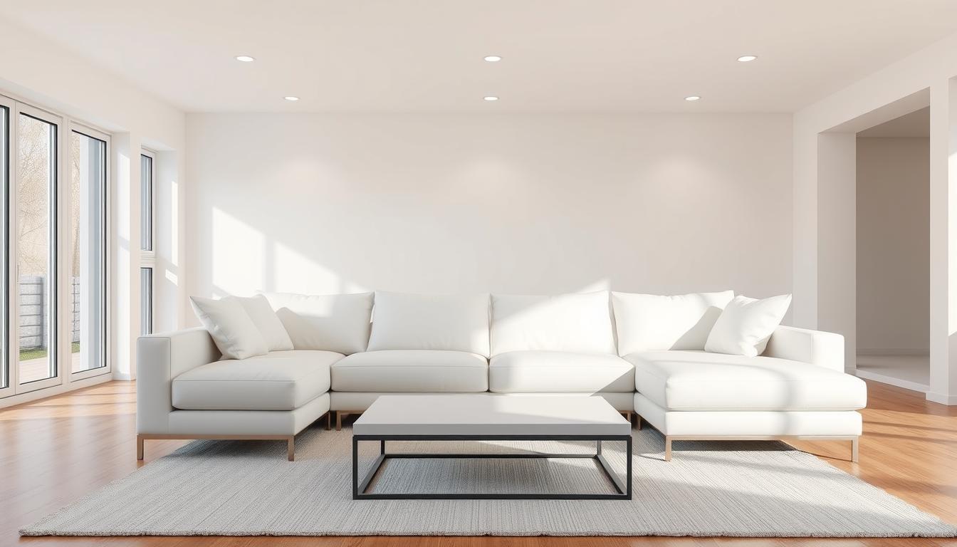 white sectional sofa