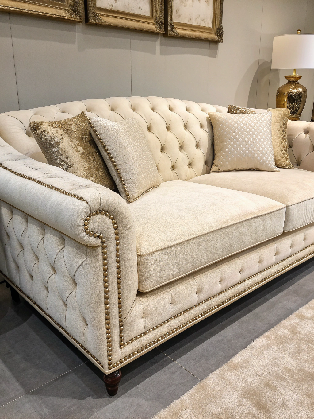 Luxury sofa design materials and features