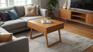 drop‑leaf table demonstrates folding table ideas for small spaces