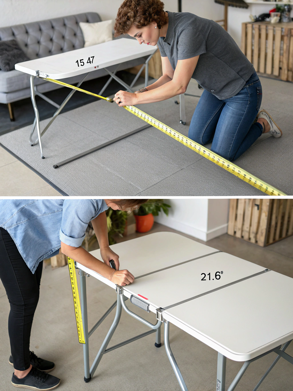 how to measure for a folding table