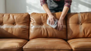 step by step faux leather sofa cleaning process