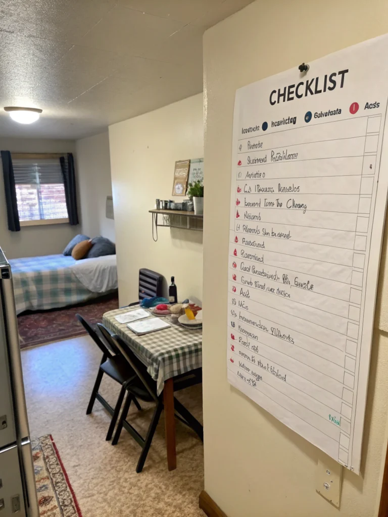 small apartment furniture checklist