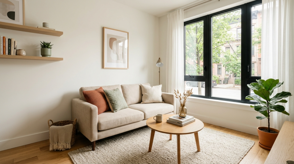 home decor ideas for small spaces - modern living room