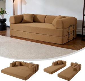 Best 6-in-1 sleeper sofa for small apartment — NNQ corduroy boneless sofa bed compact box delivery